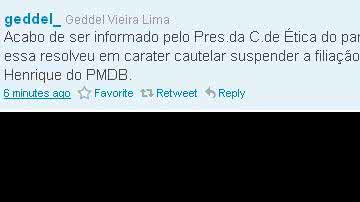 Imagem PMDB suspende filiação de João Henrique