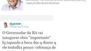 Imagem Geddel provoca Jaques Wagner no twitter