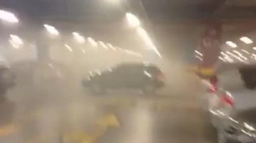 Imagem Princípio de incêndio em estacionamento de Shopping veio de um carro