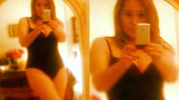 Imagem Sonia Abrão posta foto sensual na internet