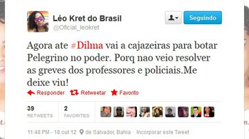 Imagem Léo Kret critica presença de Dilma em Cajazeiras