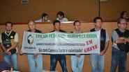 Imagem Fiscais agropecuários fazem protesto na Assembleia Legislativa