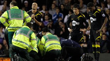 Imagem Jogador inglês desmaia em campo