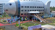 Imagem Índia inaugura exótico prédio-peixe