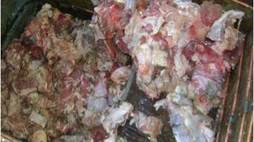 Imagem PRF apreende 12 toneladas de carne estragada
