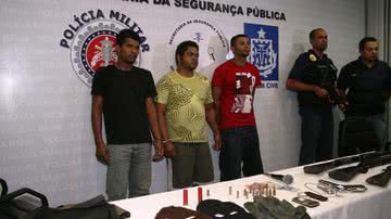Imagem Capturado trio que explodiu agência do Bradesco