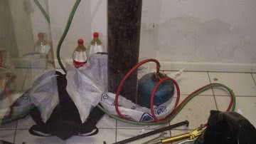 Imagem PM  impede que mais um caixa eletrônico seja arrombado