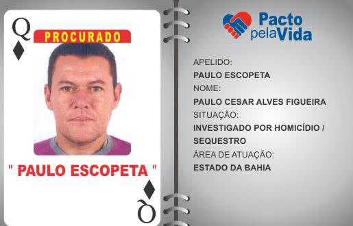 Imagem Preso o "Dama de Ouros" do baralho do crime