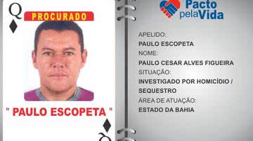 Imagem Preso o "Dama de Ouros" do baralho do crime