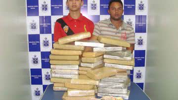 Imagem Mala com 50 kg de maconha é apreendida em Conquista
