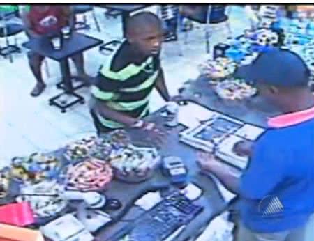 Imagem Divulgadas imagens do crime do Hiperposto Iguatemi