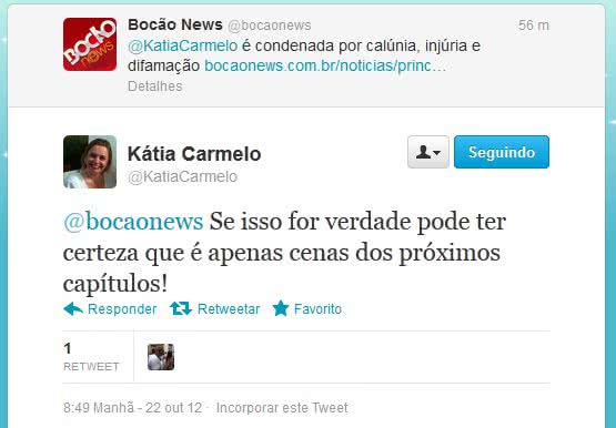 Imagem "Esse não é o último capítulo", diz Kátia Carmelo sobre condenação