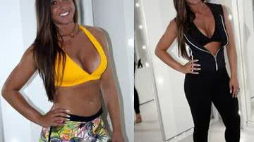 Imagem Nicole Bahls mostra o corpo e estampa sorrisão