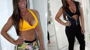 Imagem Nicole Bahls mostra o corpo e estampa sorrisão