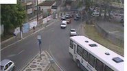 Imagem  Ônibus quebra na frente do Iguatemi