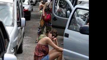 Imagem Fila para o ferry chega à Calçada
