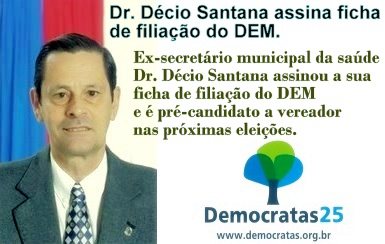 Imagem Morre ex-vereador Décio Santana
