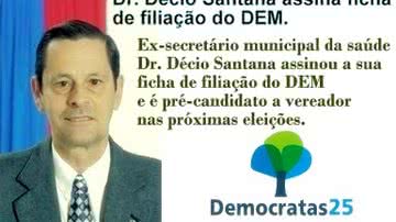 Imagem Morre ex-vereador Décio Santana
