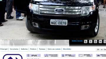 Imagem Governador da Paraíba usa carro com placa fria