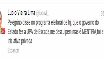 Imagem Presidente do PMDB chama Pelegrino de mentiroso