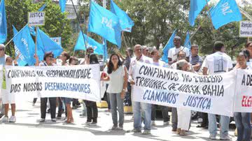 Imagem Moradores de Madre, pró-Dailton, protestam no TJ