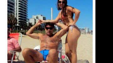 Imagem Filha de Renato Gaúcho 'bate um bolão' ao lado do pai