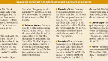 Imagem Shoppings de Salvador estão na corrida do Natal