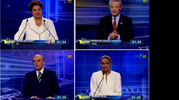 Imagem Debate foi quente entre Dilma e Serra