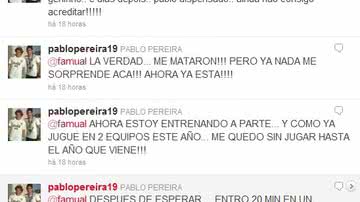 Imagem Atacante critica diretoria do Vitória pelo twitter