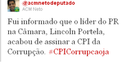 Imagem Líder do PR assina CPI da Corrupção
