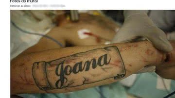 Imagem Avó do jovem não sabia da tatuagem