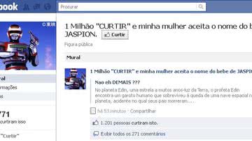 Imagem Usuário do Facebook quer batizar filho de Jaspion