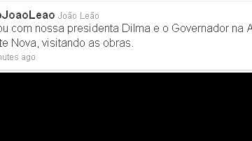 Imagem João Leão "delira" no Twitter