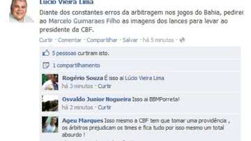 Imagem Depois de Marcelinho, Lúcio Vieira Lima se manifesta
