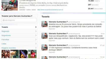 Imagem Marcelinho Guimarães xinga juiz pelo Twitter
