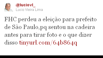 Imagem Lúcio joga "praga" em Pelegrino