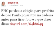 Imagem Lúcio joga "praga" em Pelegrino