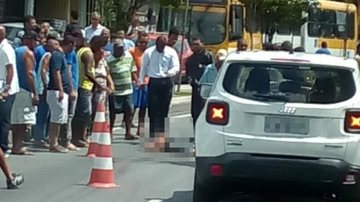 Imagem Acidente em Plataforma deixa trânsito congestionado na Avenida Suburbana