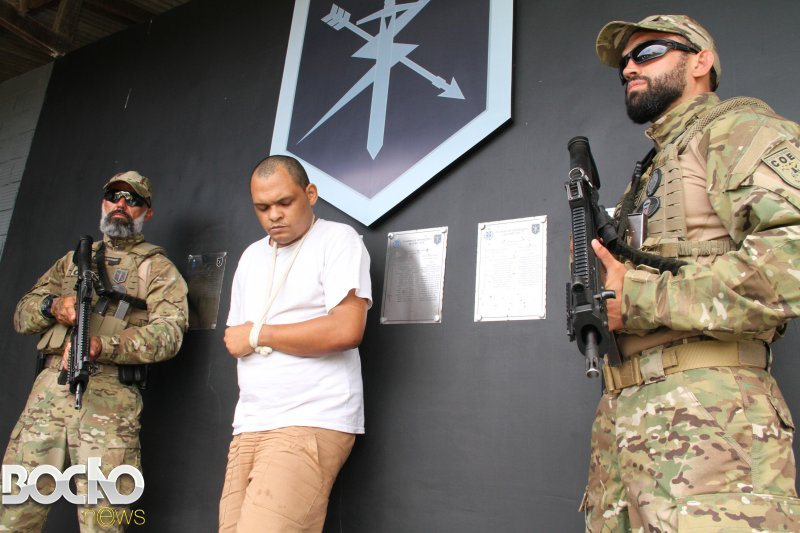 Galeria · Apresentação de traficante líder do BDM no COE