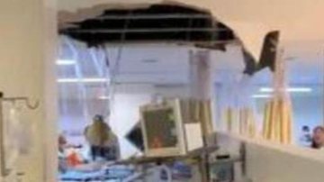 Imagem Forro do teto de hospital desaba em Recife e causa transtorno