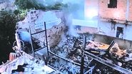 Imagem Galpão incendiado no domingo volta a ficar em chamas no bairro de Águas Claras