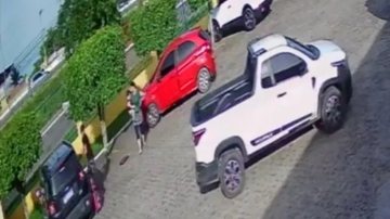 Imagem Durante assalto, juíza impede que filho seja levado em carro; assista