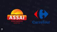 Reprodução // sites Assaí e Carrefour