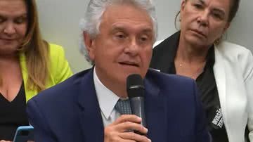 Governador de Goiás, Ronaldo Caiado, em depoimento na CPI do MST - Reprodução / TV Câmara