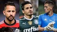 Divulgação Flamengo/Palmeiras/Cruzeiro