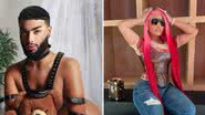 Reprodução / Instagram @rudyvmua_ e @nickiminaj