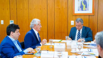 Reunião entre o ministro da Casa Civil, Rui Costa, e o governador de Goiás, Ronaldo Caiado - Junior Guimarães