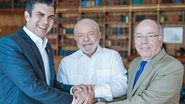 Helder Barbalho, Lula e Mauro Vieira comemoram escolha do Brasil para sediar a COP 30 - Ricardo Stuckert / PR