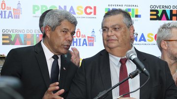 Flávio Dino foi recebido por Jerônimo Rodrigues em Salvador - Domingos Junior / BNews