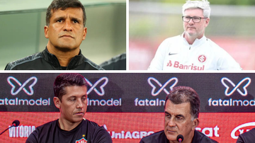Montagem/José Tramontin/Athletico e Ricardo Duarte/SC Internacional e Victor Ferreira/EC Vitória